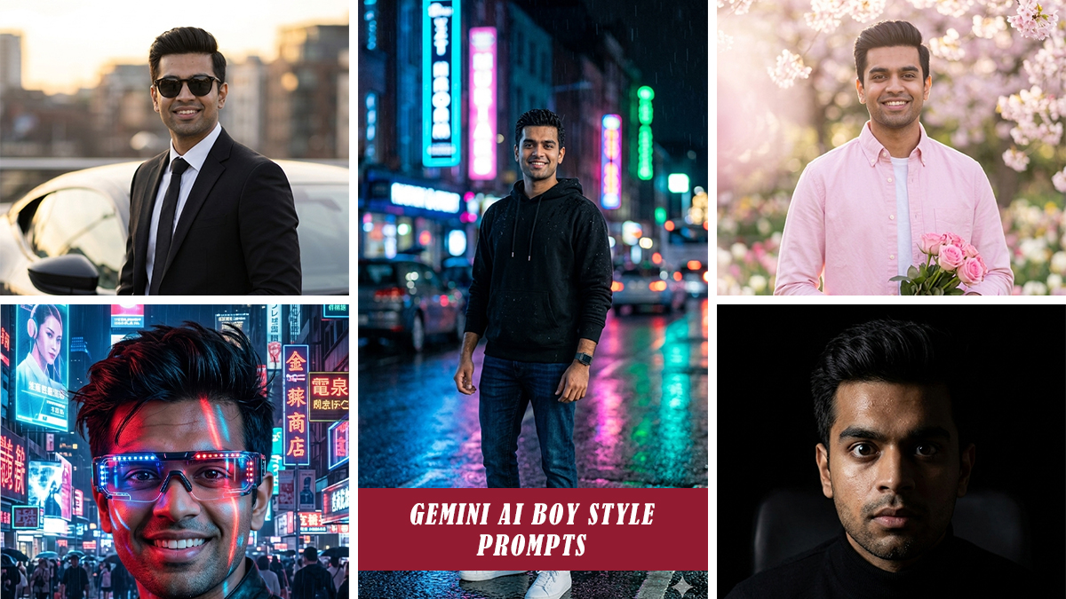 Viral Gemini AI boy style prompt cinematic portrait with dramatic lighting and ultra realistic face generated using AI