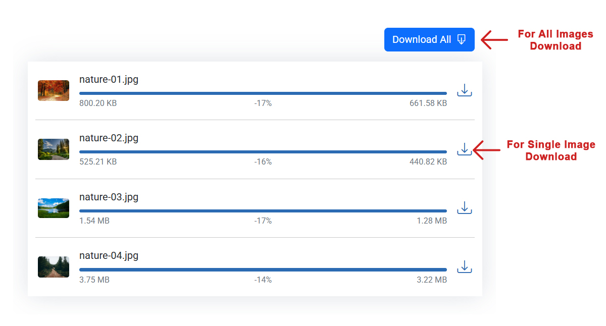 Compressed Image Download