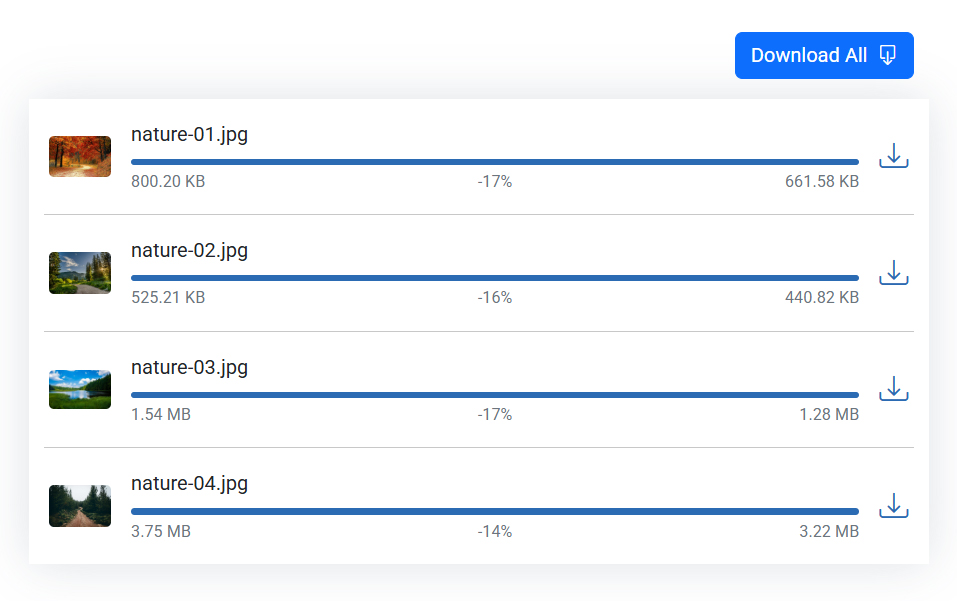 Compressed Image Output